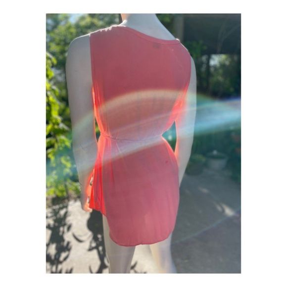 Thyme Maternity Tunic Tank Top V Neck Tie Waist Sz S - Picture 8 of 15